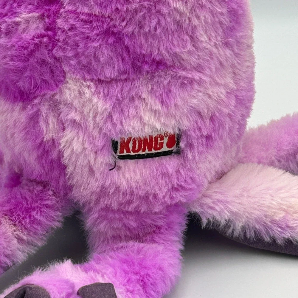 KONG SoftSeas Octopus Large Purple Soft Plush Squeaky Tug & Shake Dog Toy 10.75